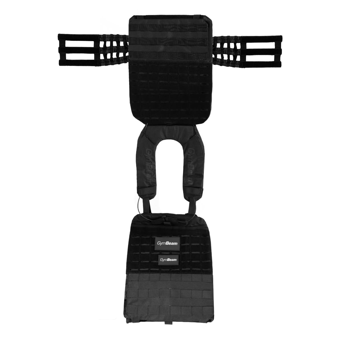 GymBeam Tactical Gilet Zavorrato 30kg Scomparti Piastre