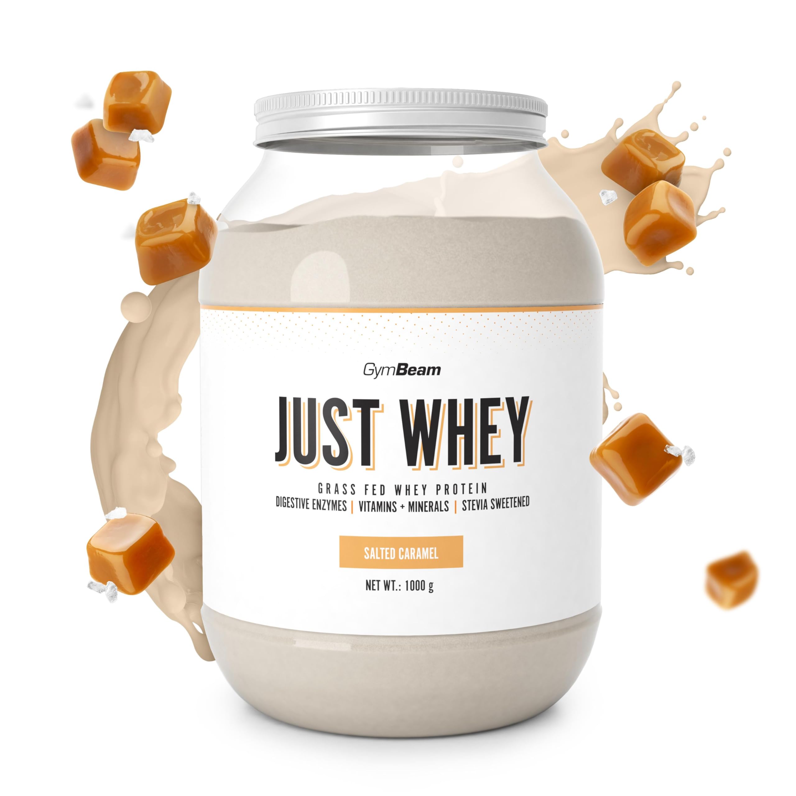 GymBeam Proteine Just Whey 1000 g Caramello Salato 22,4 g