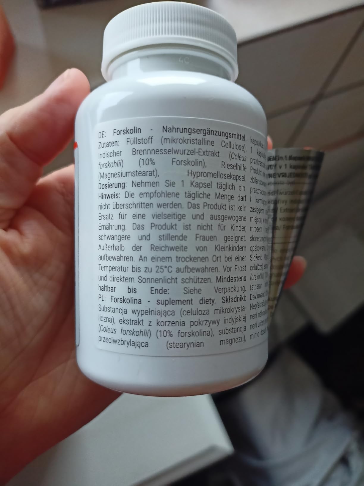 GymBeam Coleus Forskohlii 60 Capsule Vegane Bruciagrassi 10% Forskolina