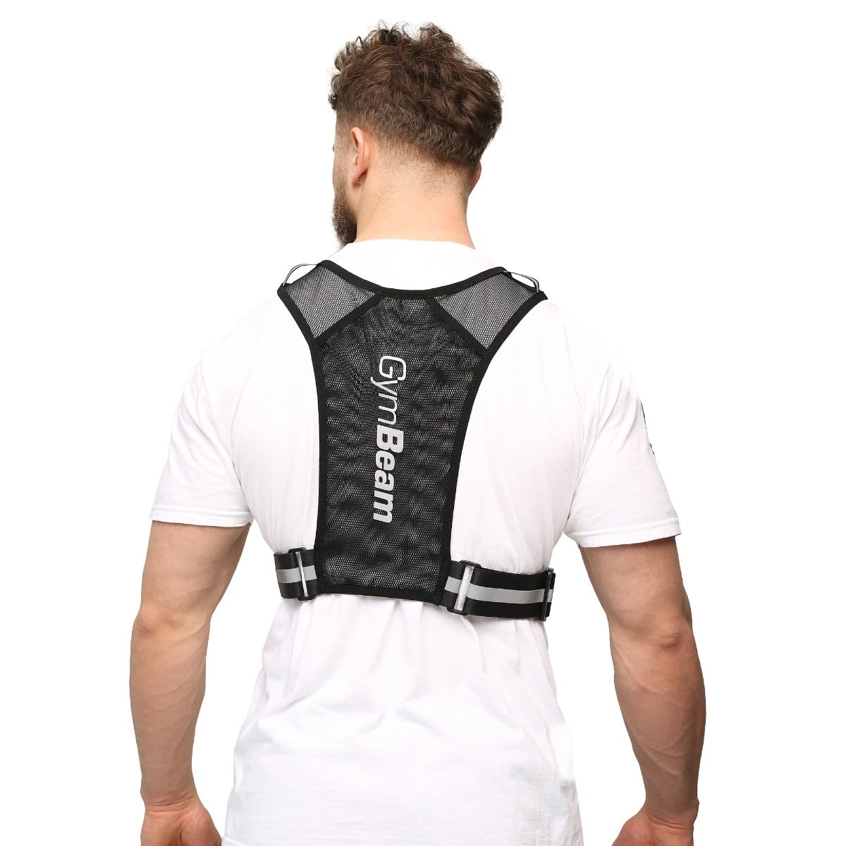 GymBeam Pulse Gilet Running Riflettente con Tasche