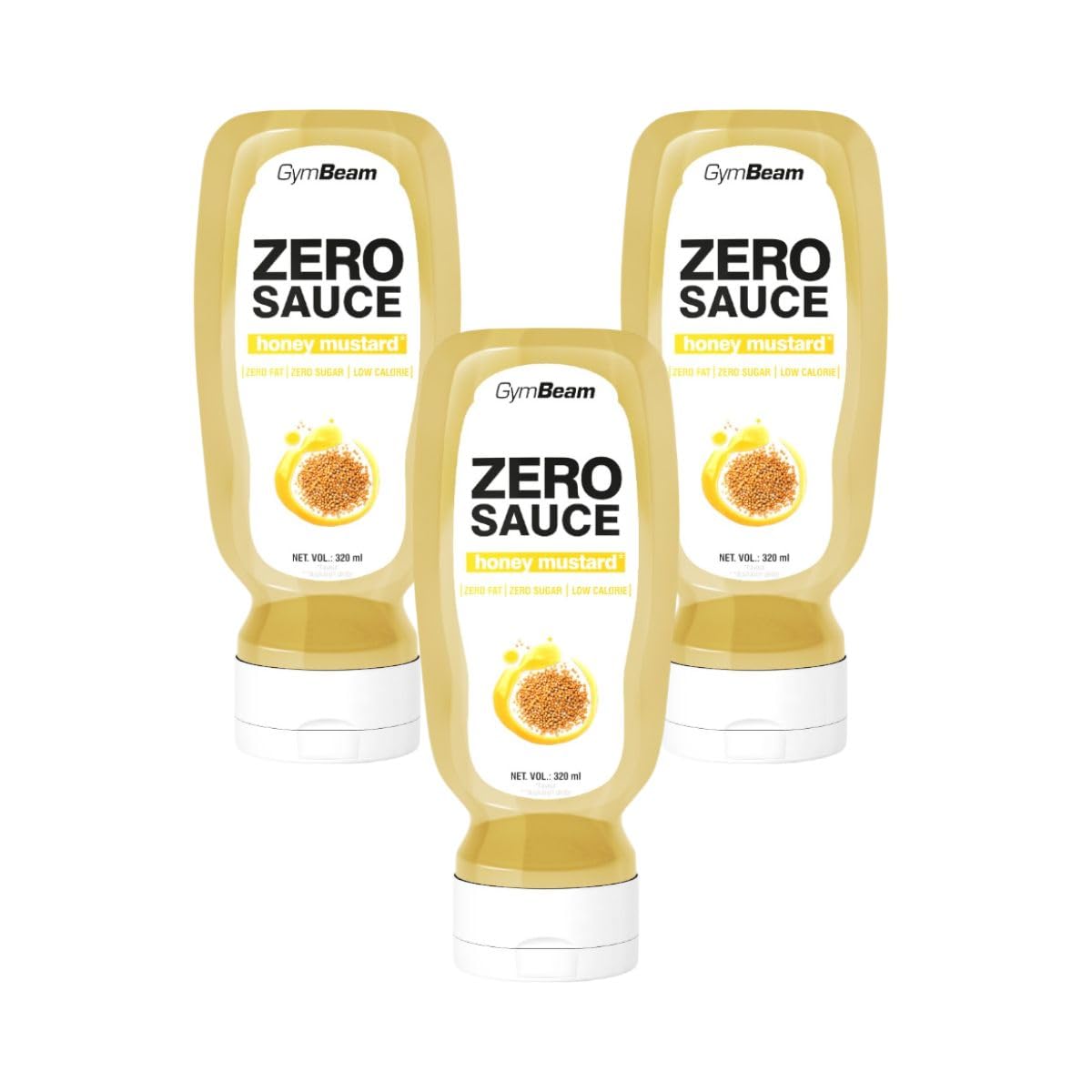 GymBeam Salsa Zero Senape Miele Salsa 320 ml