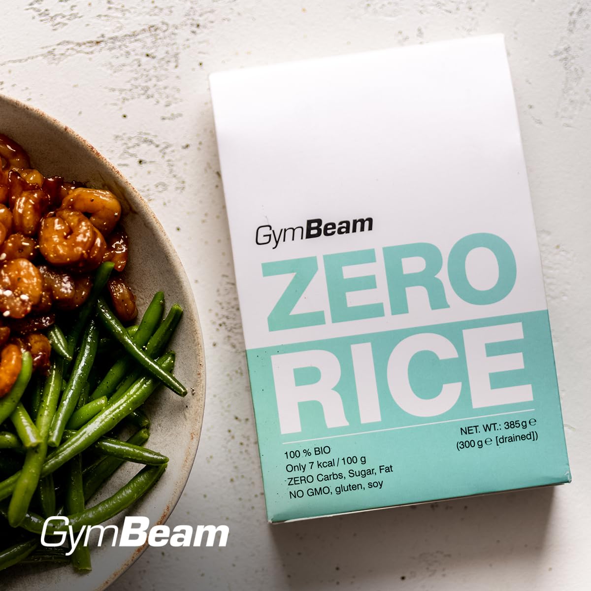 GymBeam Diete Riso BIO Zero konjac 385 g ipocalorico