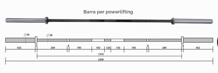 GymBeam Lifter 20 kg Bilanciere Olimpico 220 cm 900 kg