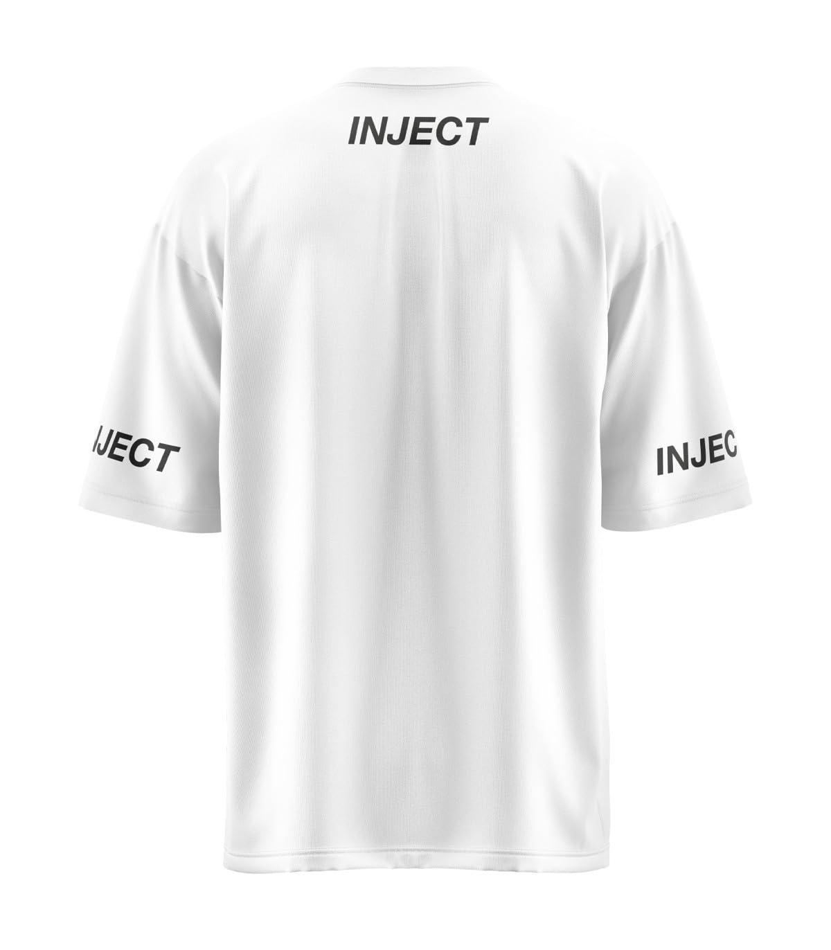 INJECT Drop T-Shirt Oversize Cotone Nero Unisex