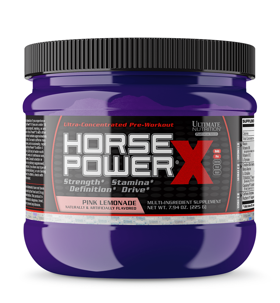 Ultimate Nutrition Horse Power X pre workout Pink Lemonade