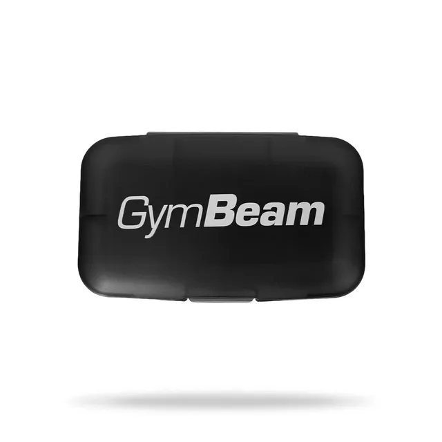 GymBeam Daily Pillbox Portapillole 5 Scomparti Nero