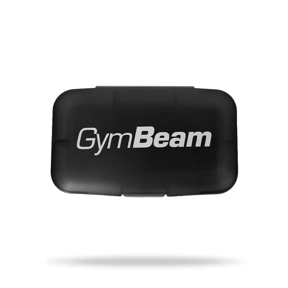 GymBeam Daily Pillbox Portapillole 5 Scomparti Nero