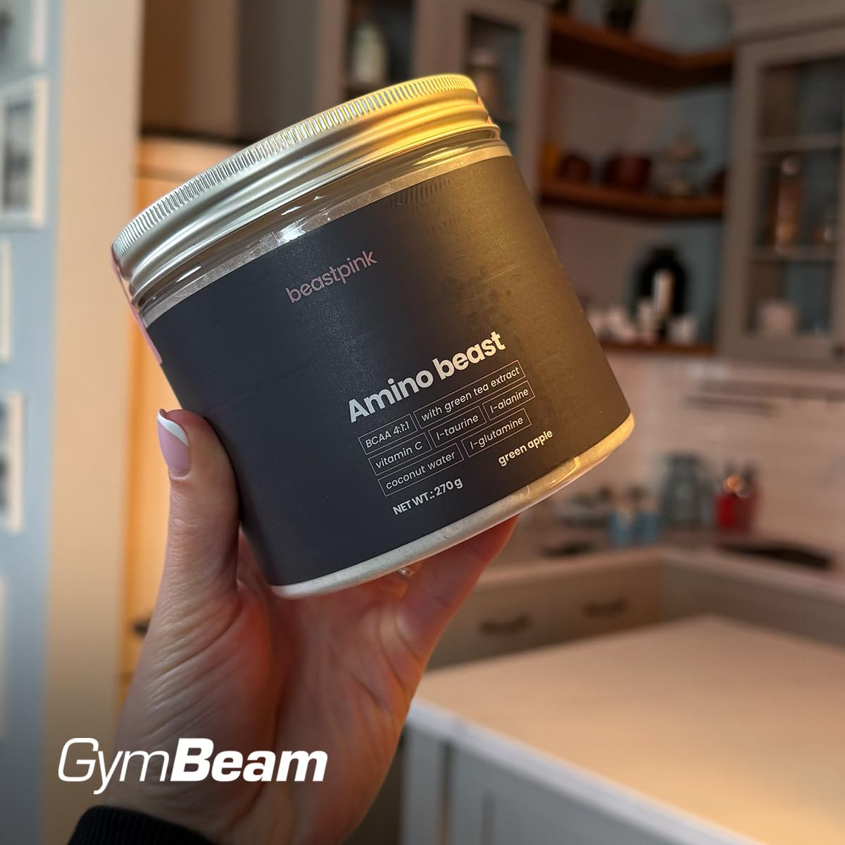GymBeam Amino Beast aminoacidi mela verde 270 g BCAA