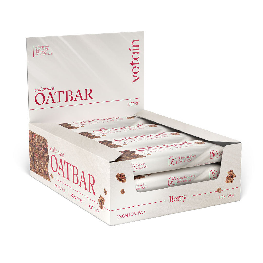 Vetain Oatbar Berry Barretta Avena 12x40g Frutti Bosco Vegana