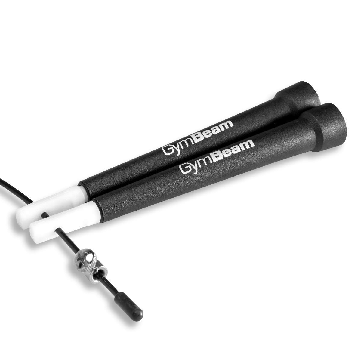 GymBeam Corda Saltare 301cm Acciaio Regolabile Nera Cardio HIIT