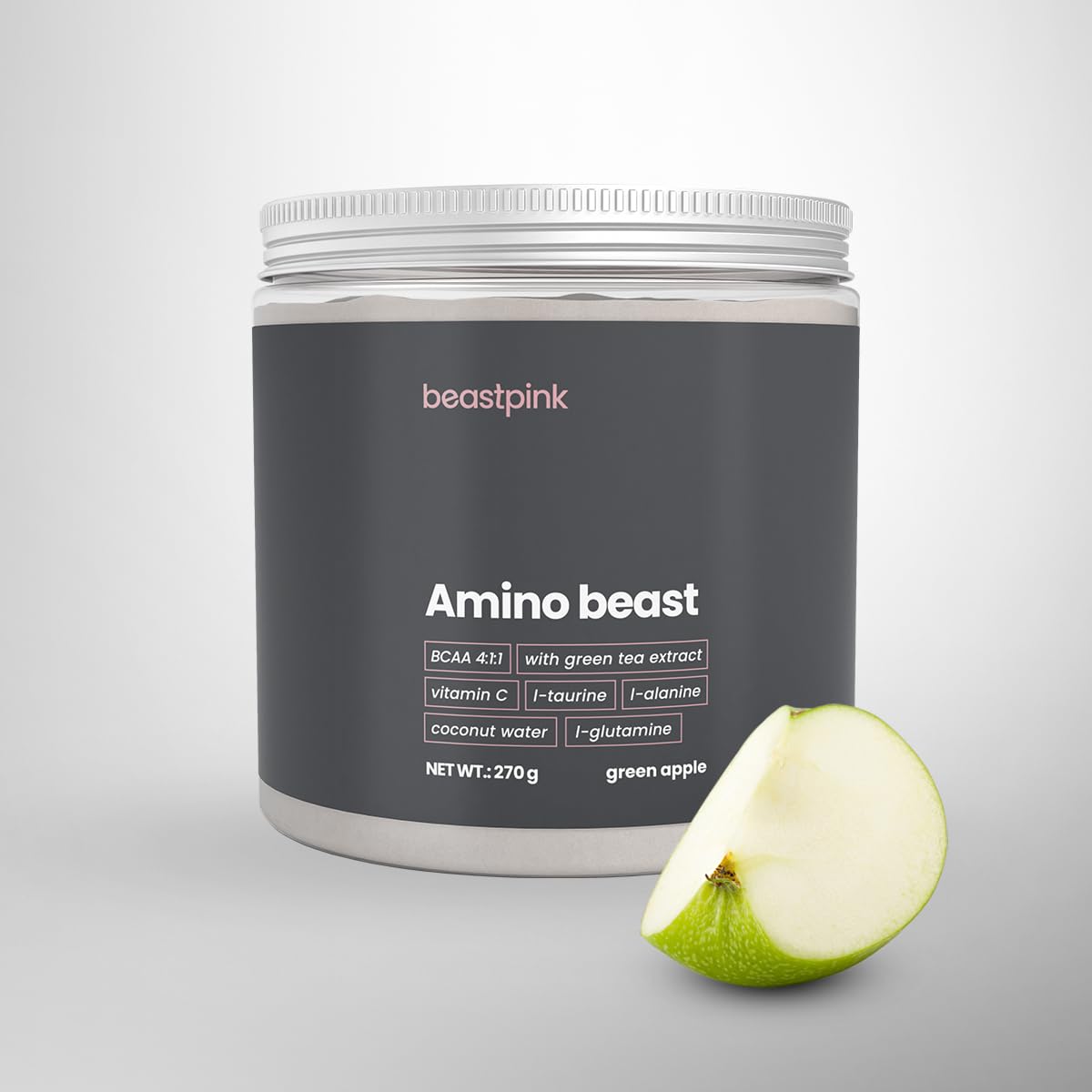 GymBeam Amino Beast aminoacidi mela verde 270 g BCAA