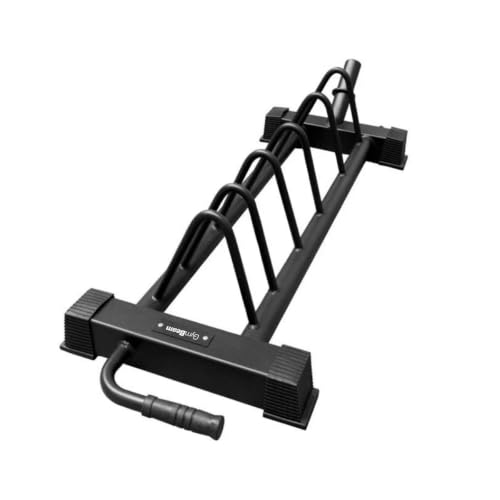 GymBeam Bumper Toast Rack rastrelliera dischi 50mm 5 scomparti ruote