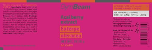 GymBeam Estratto Bacche di Acai 10:1 Capsule Vegane Antiossidante