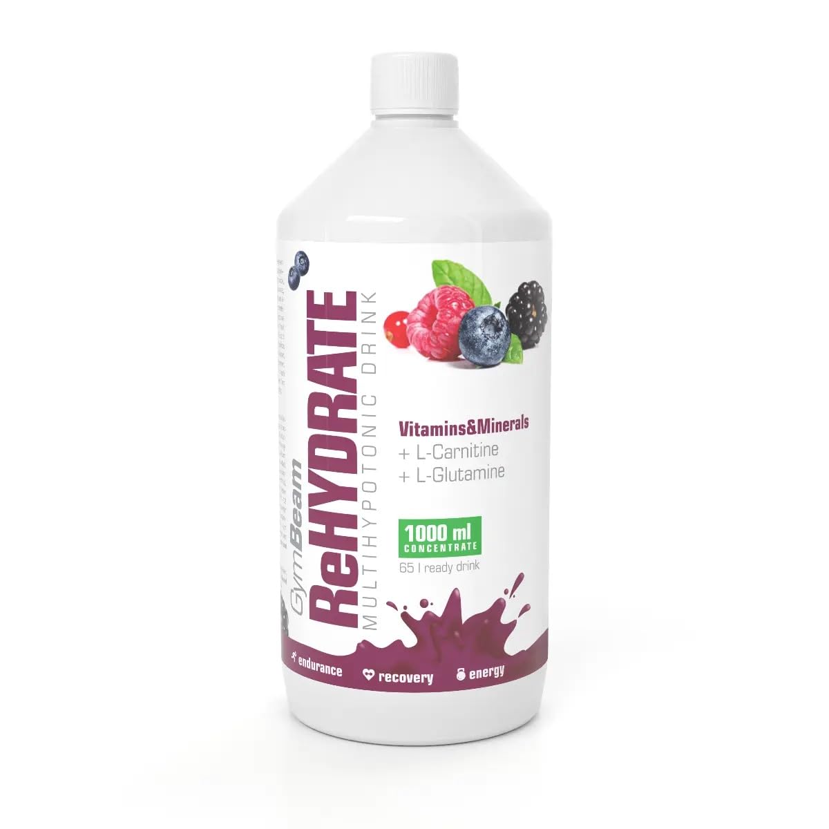 GymBeam ReHydrate Bevanda Ipotonica 1000ml Forestfruit Vitamine