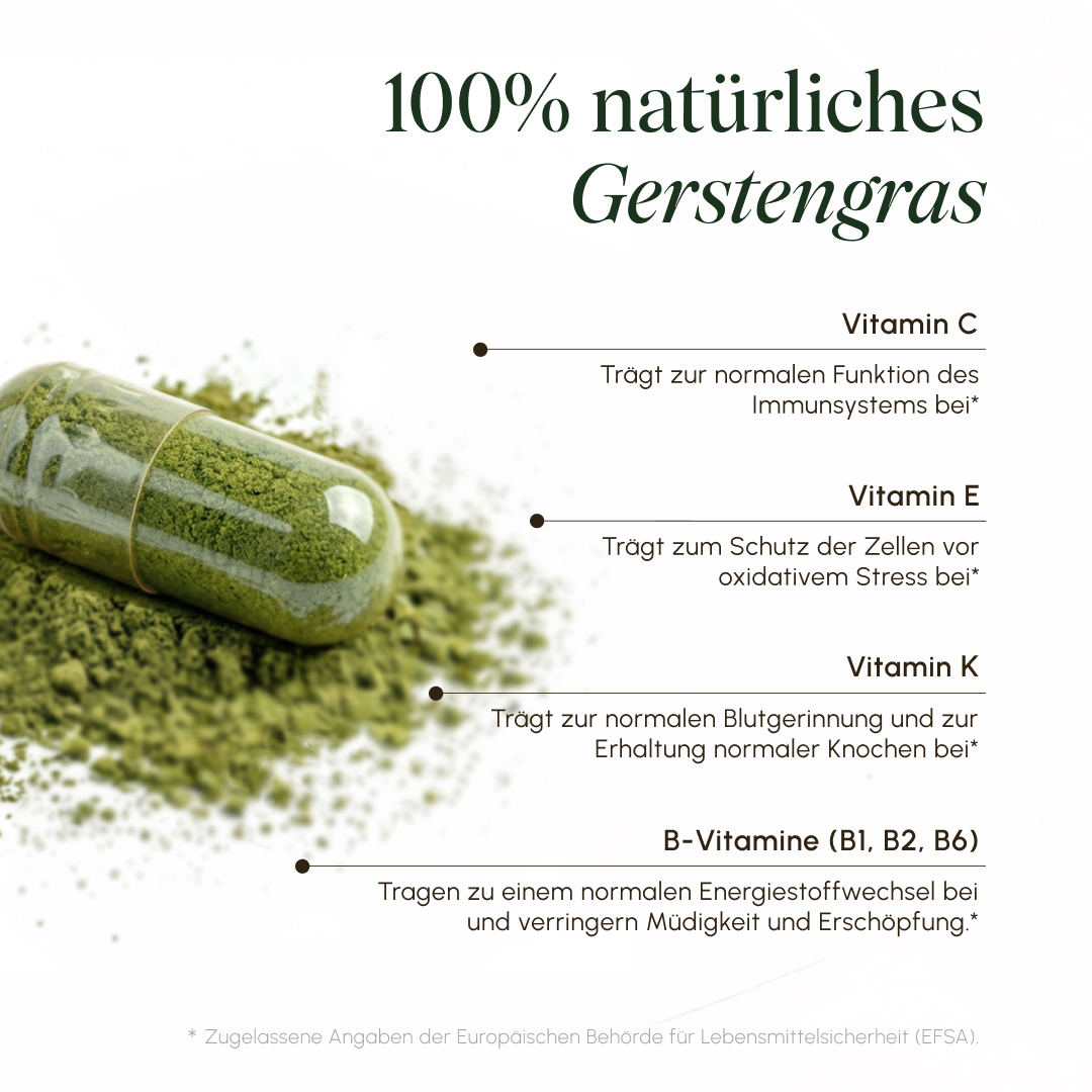 Vetain Gerstengras bio integratore erba orzo 180 capsule vegane