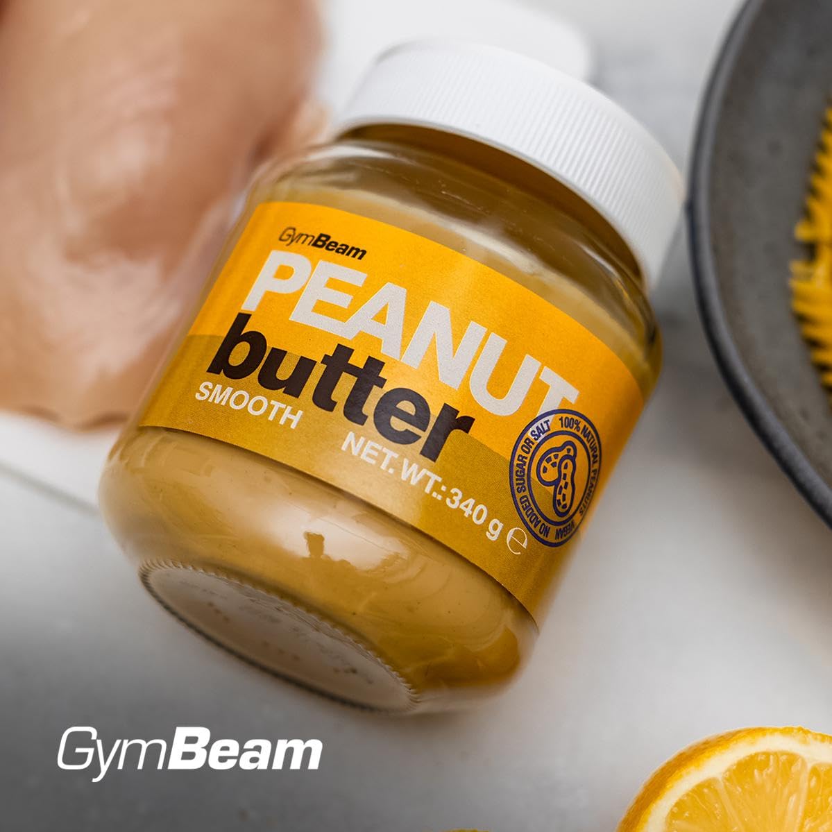 GymBeam Burro di Arachidi Cremoso 340 g proteico