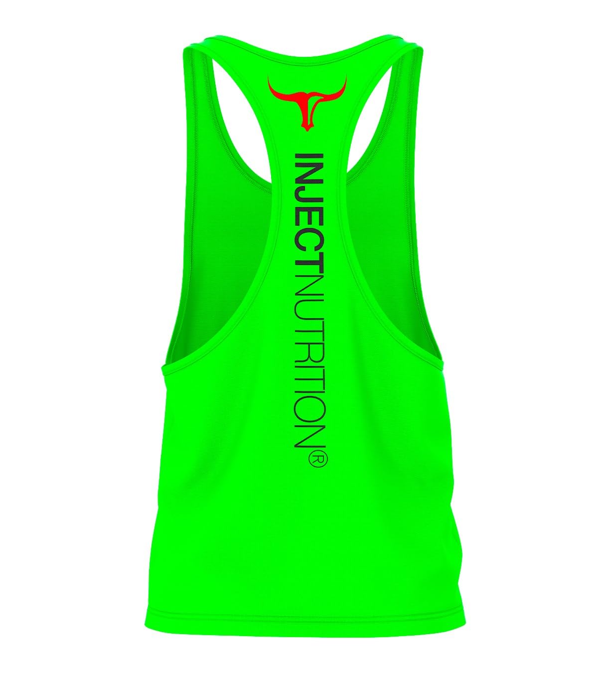 INJECT NUTRITION Green Tank Top Black Torus canotta verde unisex