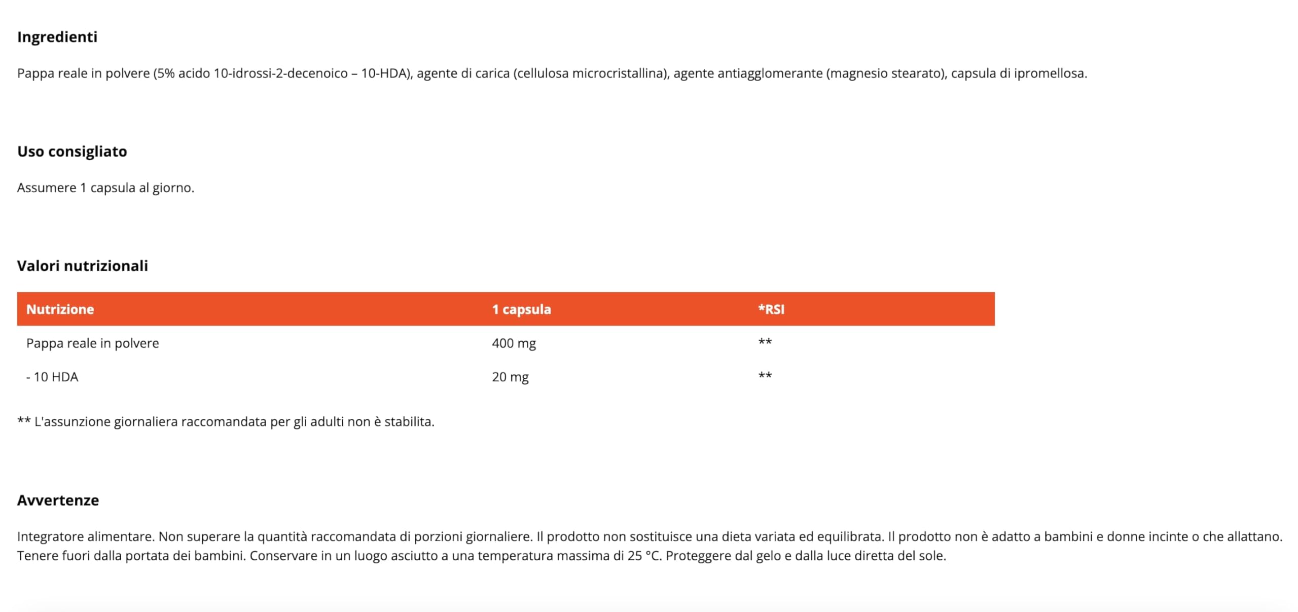 GymBeam Pappa Reale 5% 10-HDA 60 Capsule Immunità Vitalità