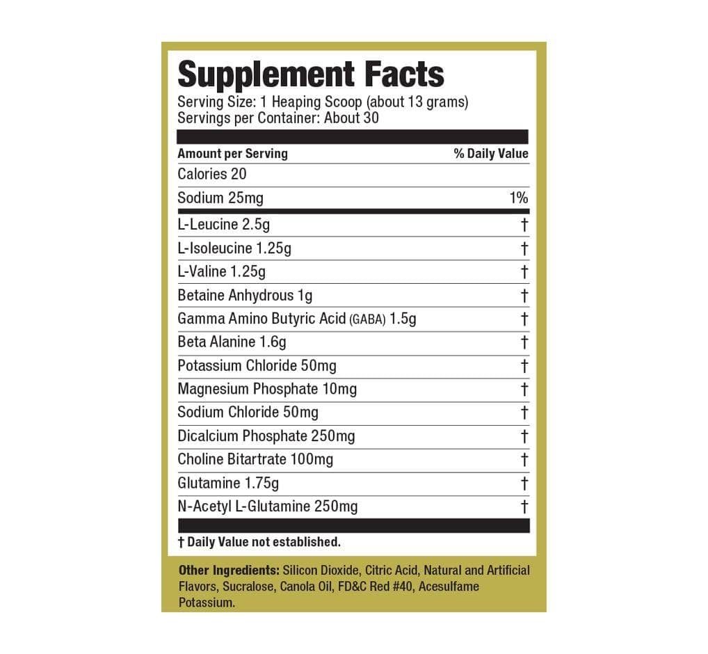 Ultimate Nutrition Post Gold post workout cherry limeade BCAA glutammina