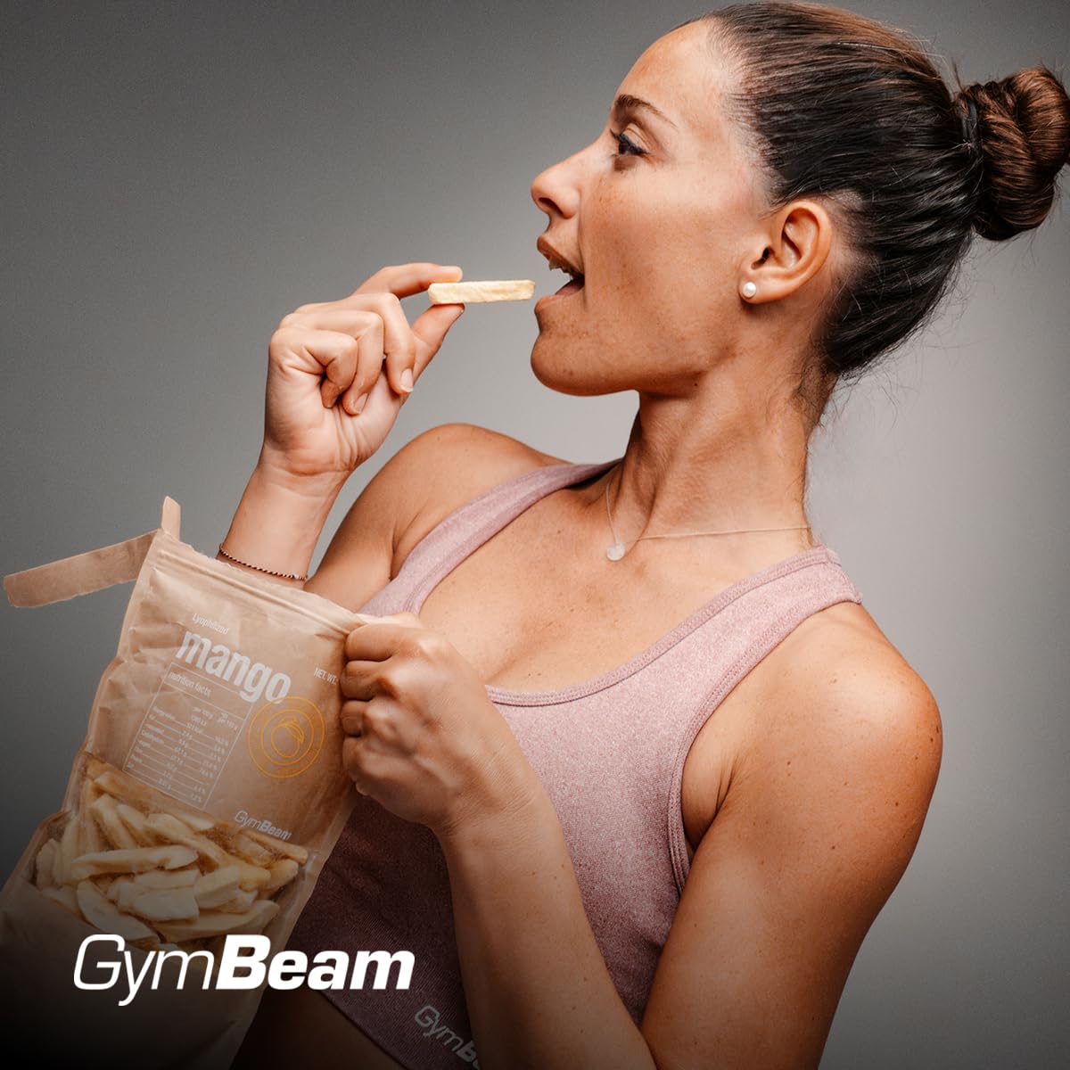 GymBeam Mango Liofilizzato Frutta Croccante Senza Zuccheri Snack