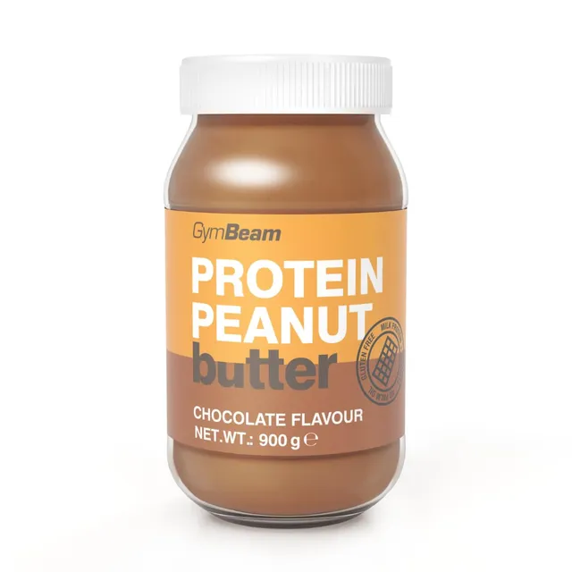 GymBeam Burro Arachidi Proteico cioccolato 900 g senza zuccheri