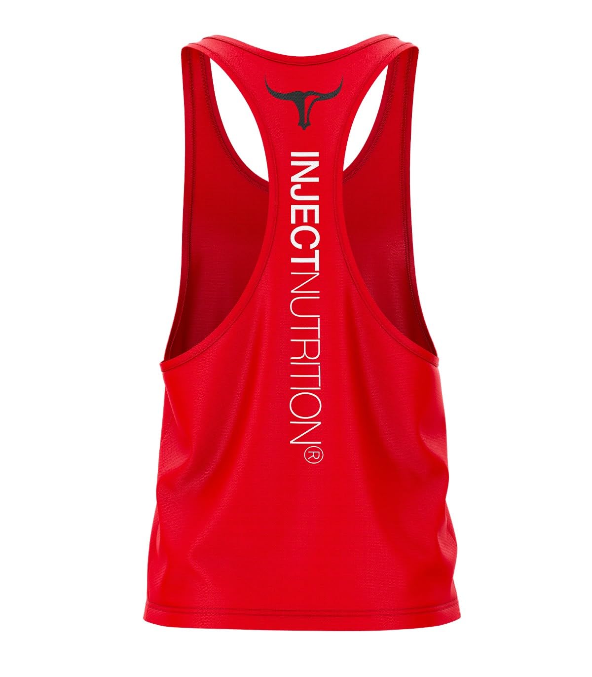 INJECT NUTRITION Red Tank Top Black Torus canotta rossa unisex