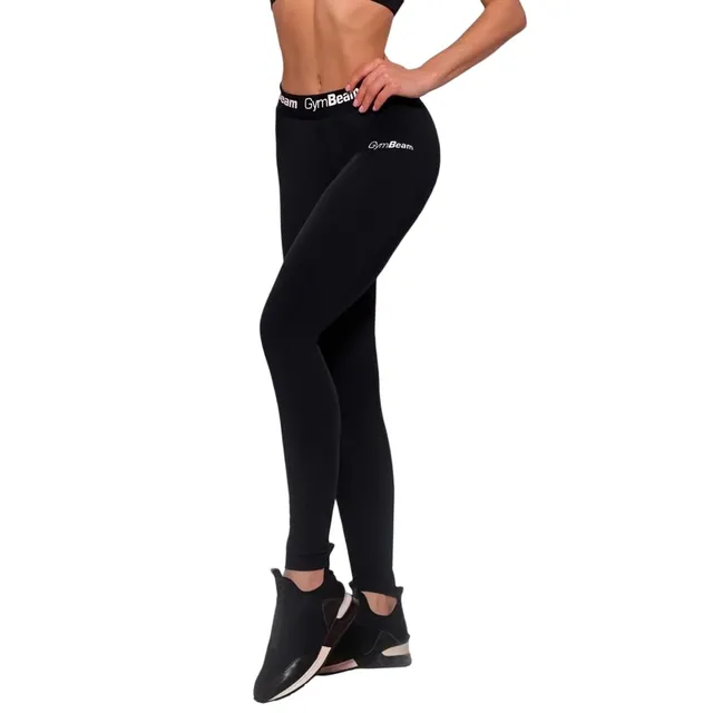 GymBeam Simple Leggings Donna Collant Nero elasticizzati