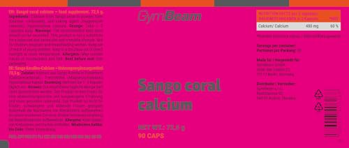 GymBeam Calcio Corallino Sango integratore 90 capsule ossa muscoli