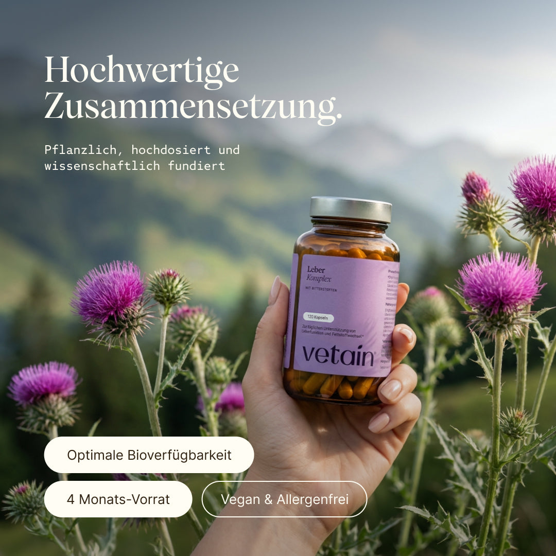 Vetain Leberkomplex integratore fegato 120 capsule colina zinco