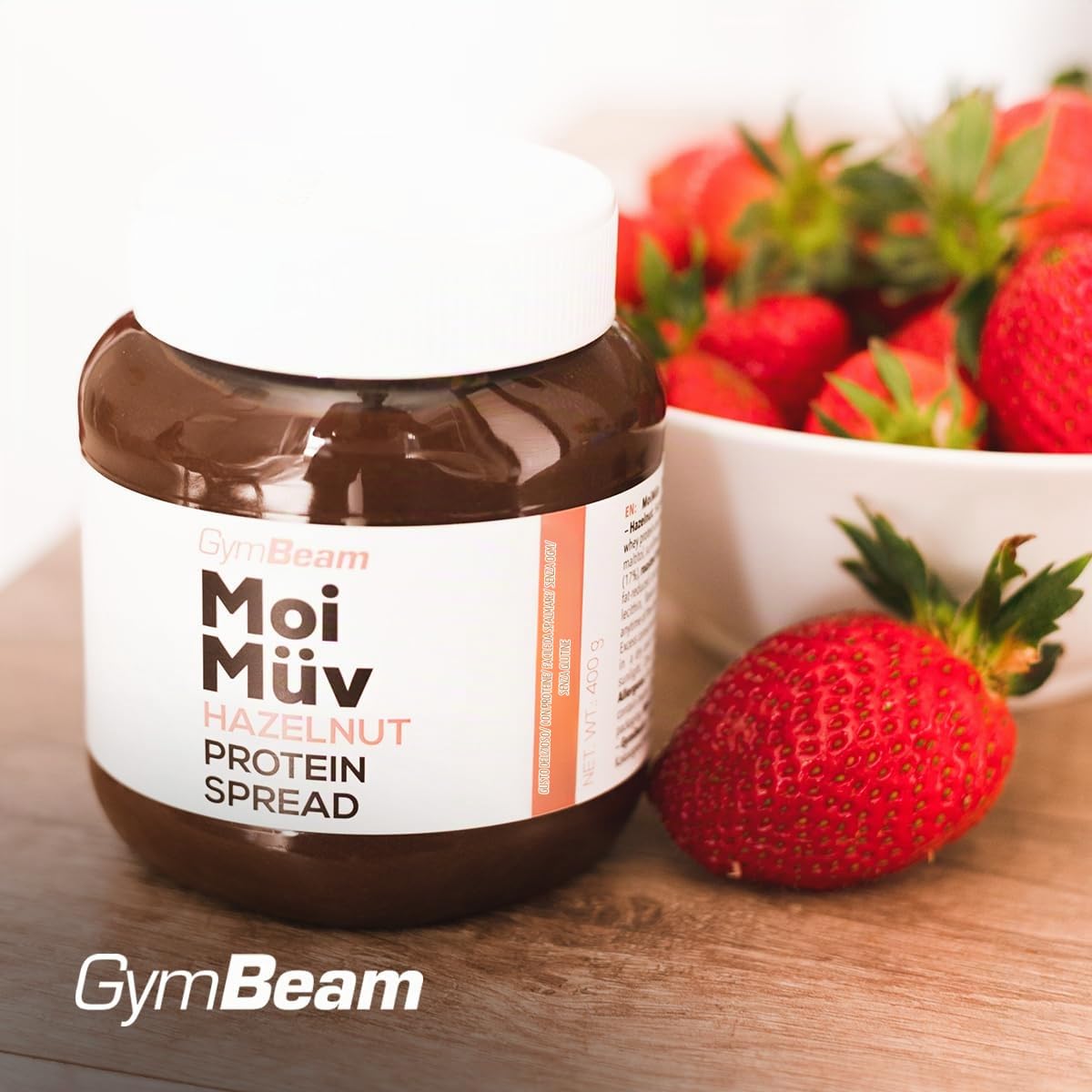GymBeam MoiMüv Crema Proteica 400 g Nocciola Senza Zuccheri