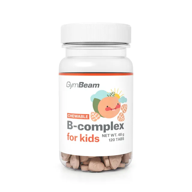 GymBeam B-Complex masticabili bambini albicocca 120