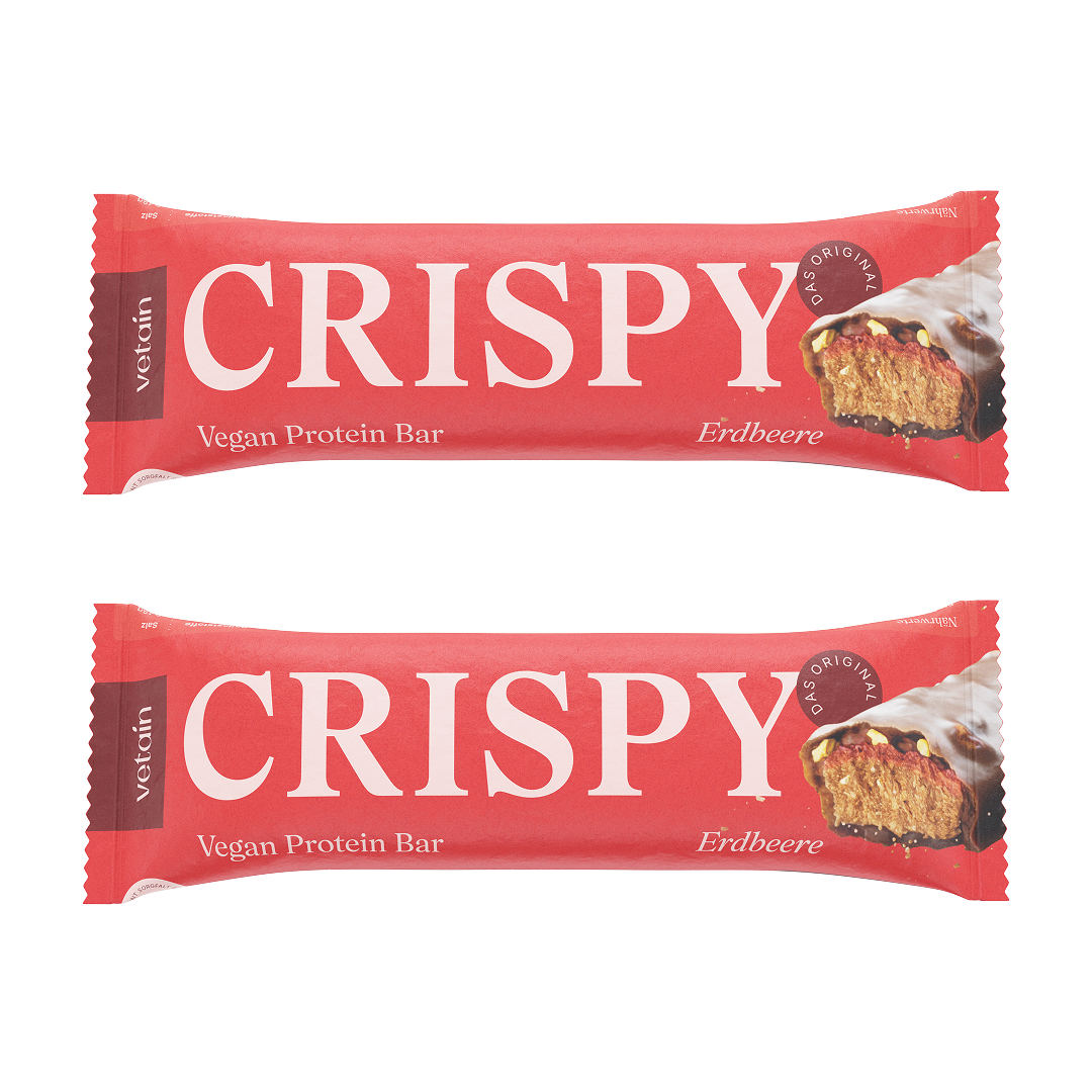 Vetain Crispy barretta proteica fragola 2 pezzi croccante