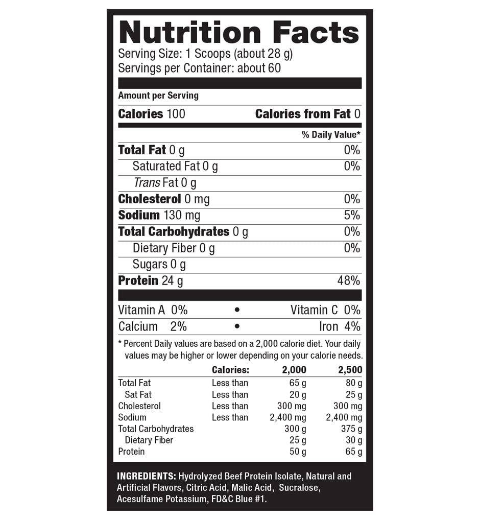 Ultimate Nutrition Carnebolic proteine manzo Vaniglia 4 lbs 24g
