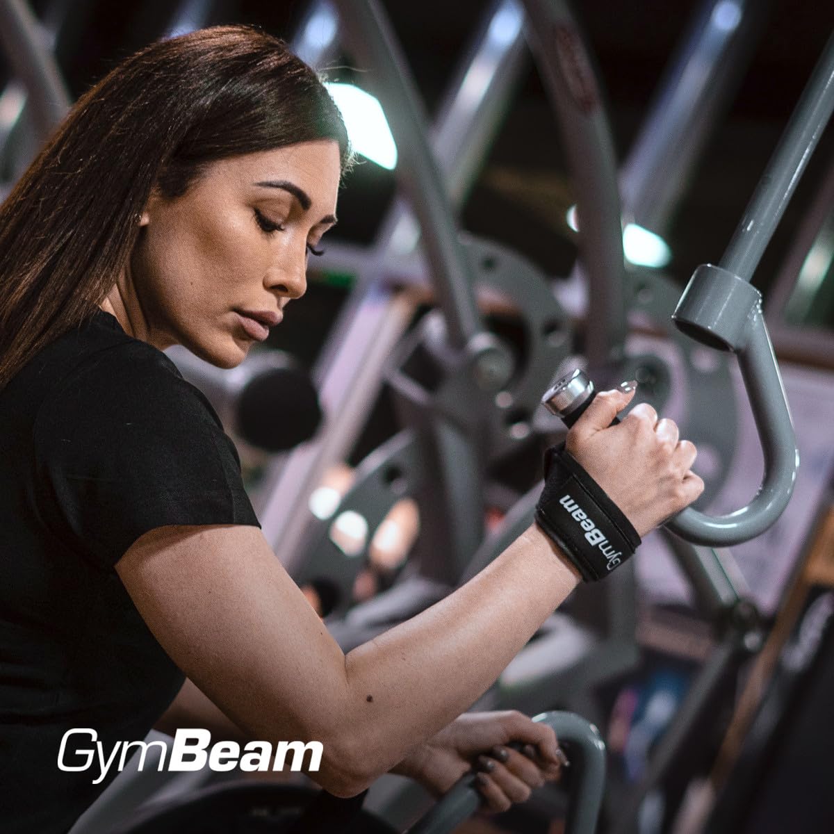GymBeam X-Grip Cinghie Sollevamento Straps 60x4 cm