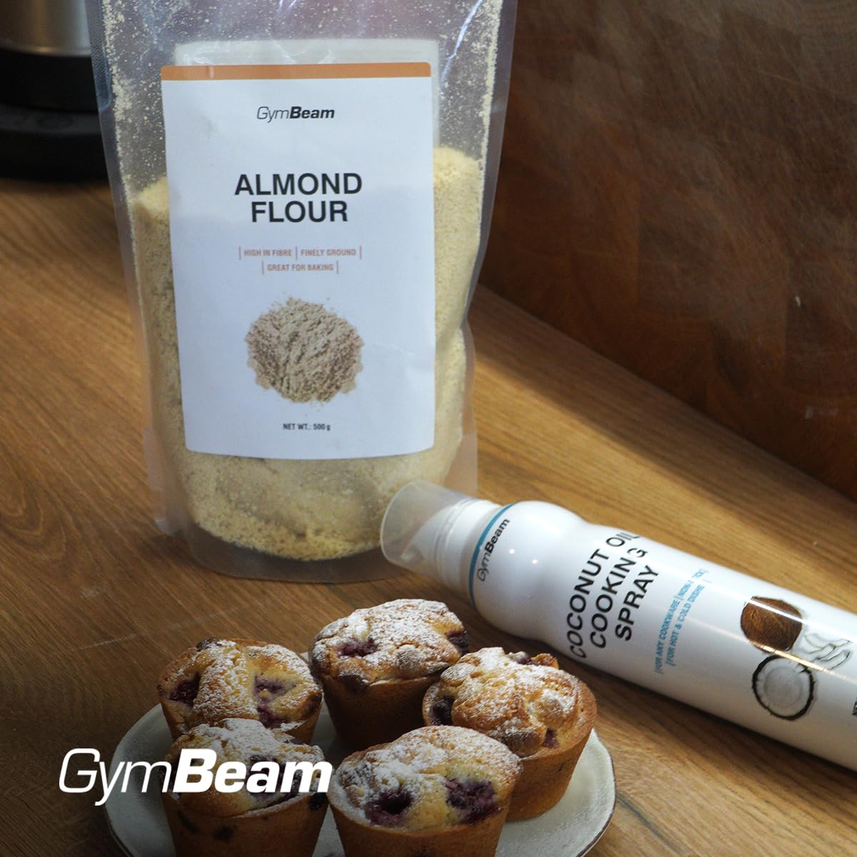 GymBeam Alimentazione Farina di Mandorle 500 g Senza Glutine