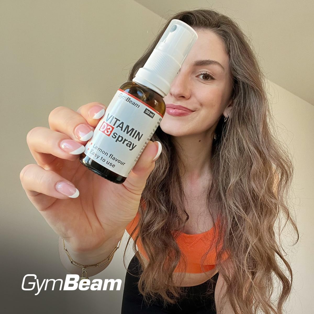 GymBeam Vitamina D3 Spray Integratore 30 ml Agrumi