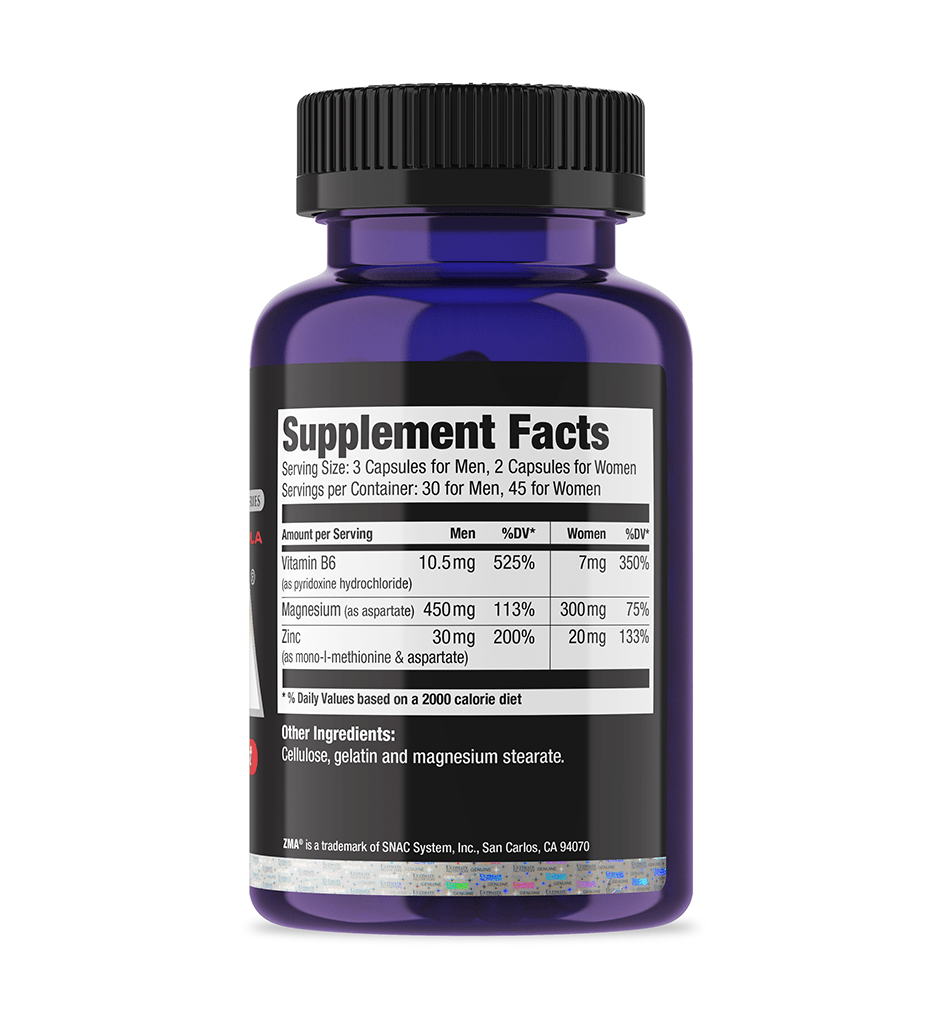Ultimate Nutrition Health & Wellness ZMA Capsule Zinco Magnesio