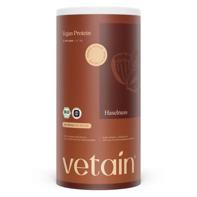 Vetain Proteine Vegane Nocciola 540g Bio in Polvere