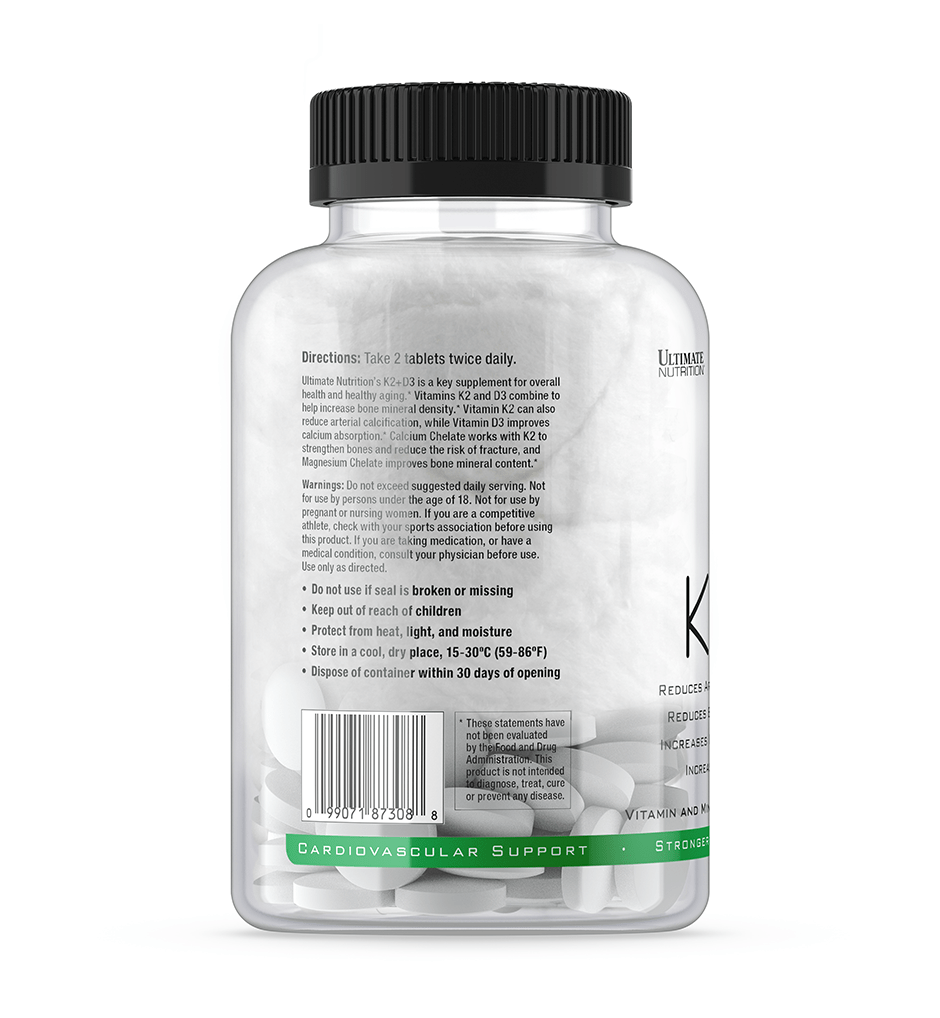 Ultimate Nutrition K2+D3 integratore ossa con calcio