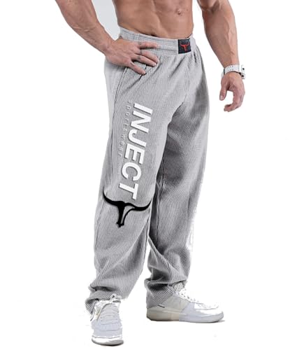 INJECT Hammer Pants Pantaloni Cotone Grigio Costine