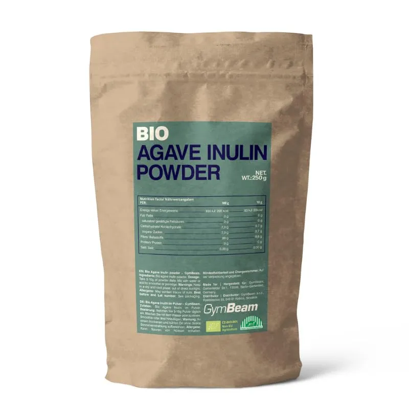 GymBeam Inulina Agave BIO polvere 250g fibre