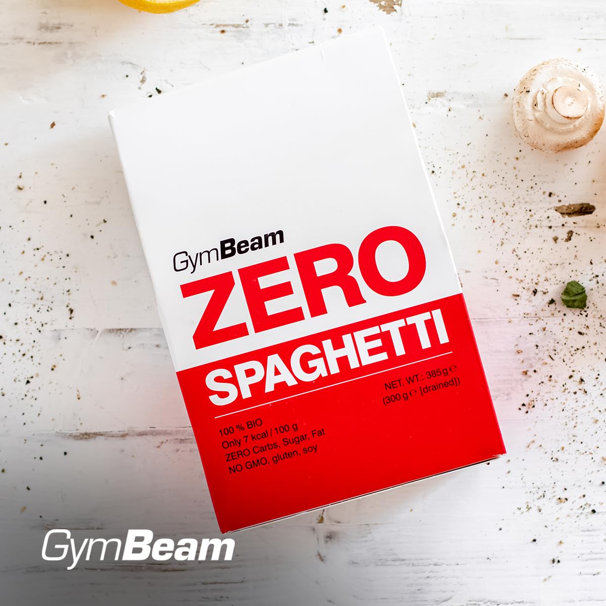 GymBeam Spaghetti Zero BIO Pasta Konjac 10x385g Senza Glutine