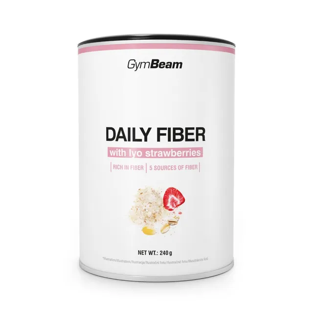 GymBeam Daily Fiber Miscela Fibre Polvere Stevia 240g