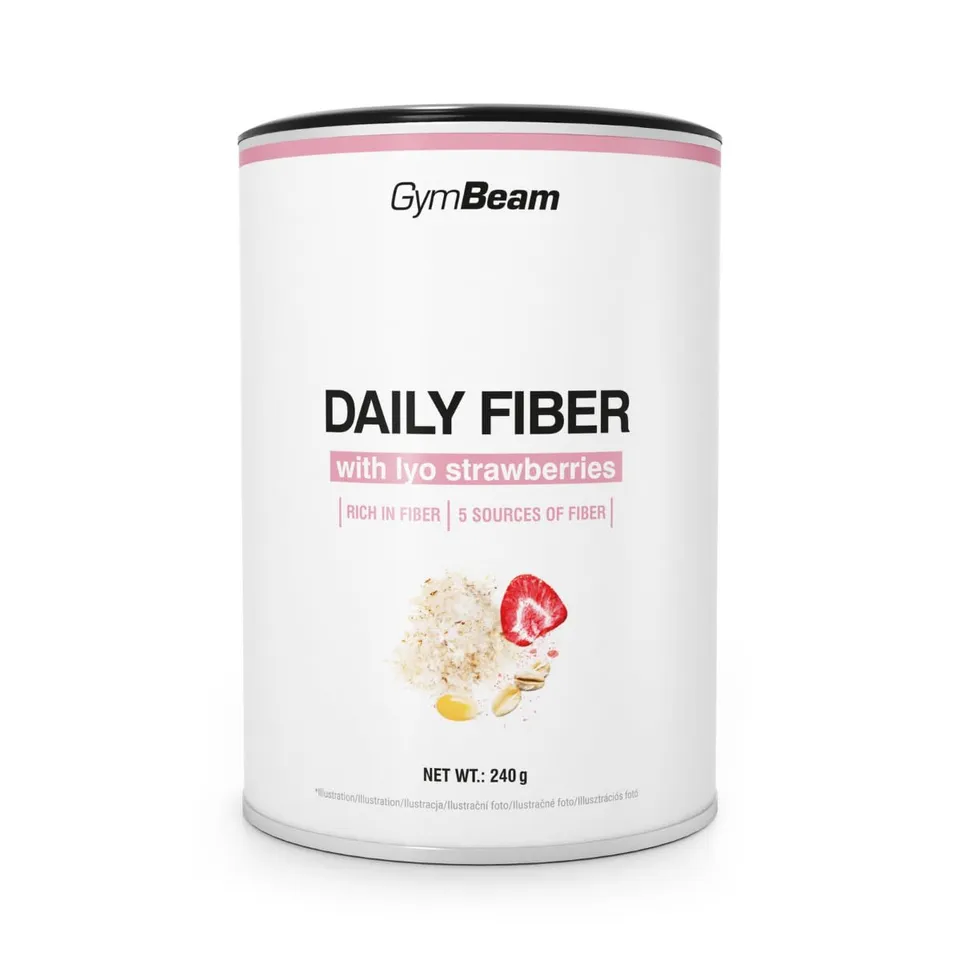 GymBeam Daily Fiber Miscela Fibre Polvere Stevia 240g
