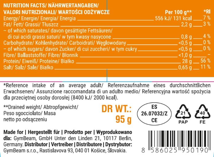GymBeam FIT Ready to Eat petto tacchino proteico basso grassi