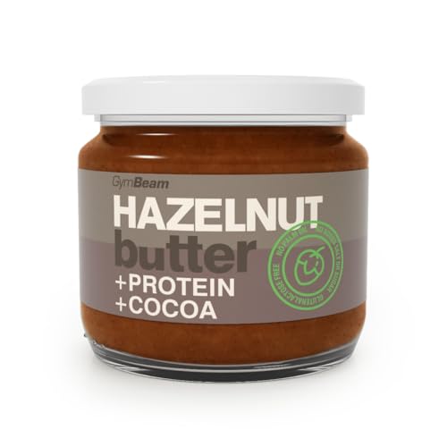 GymBeam Burro Nocciole 100% Crema Proteica 340 g Senza Lattosio