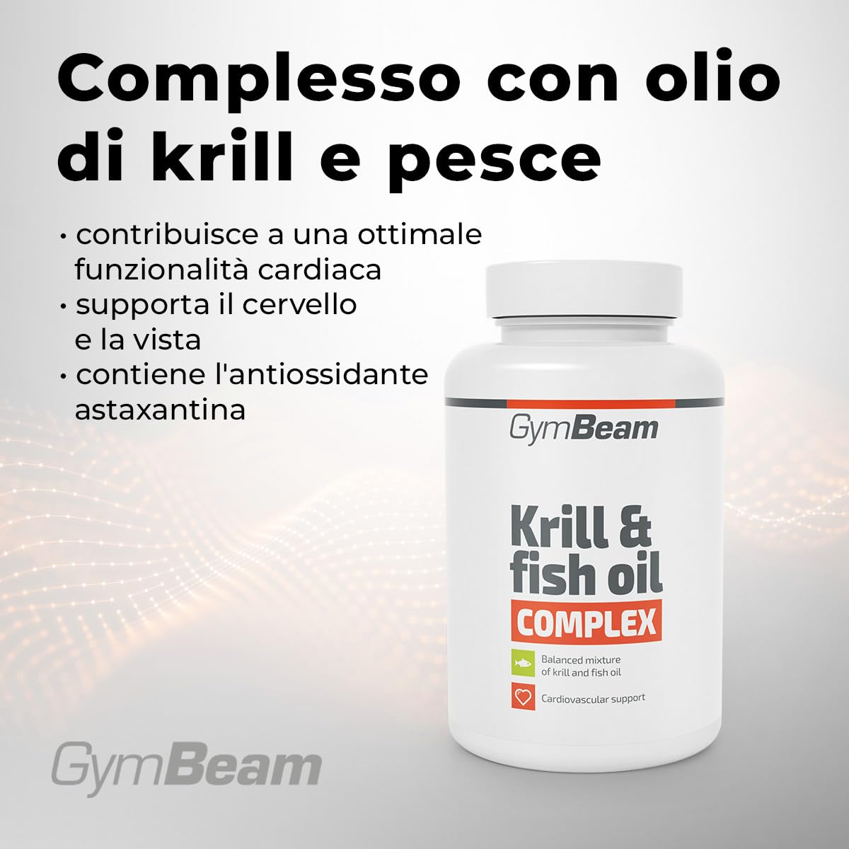 GymBeam Olio Krill e Pesce Omega 3 90 capsule EPA DHA