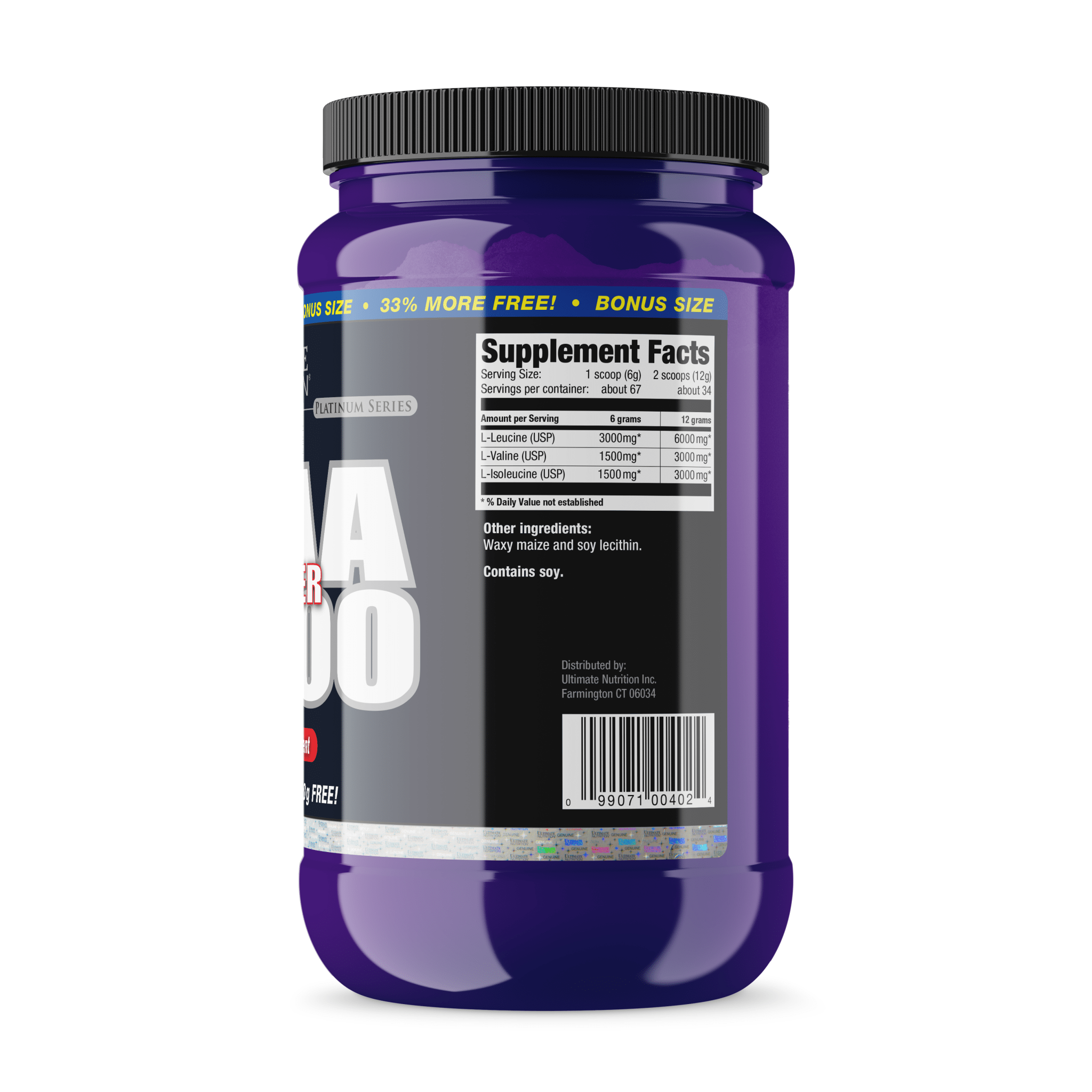 Ultimate Nutrition BCAA 12000 Polvere Neutra Fatica Muscolare