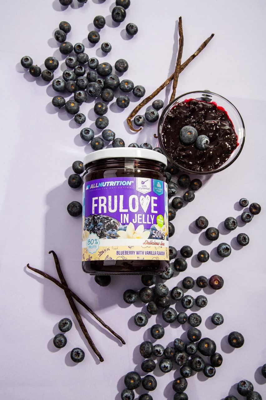AllNutrition Frulove Marmellata Mirtillo Vaniglia Senza Zucchero 500g
