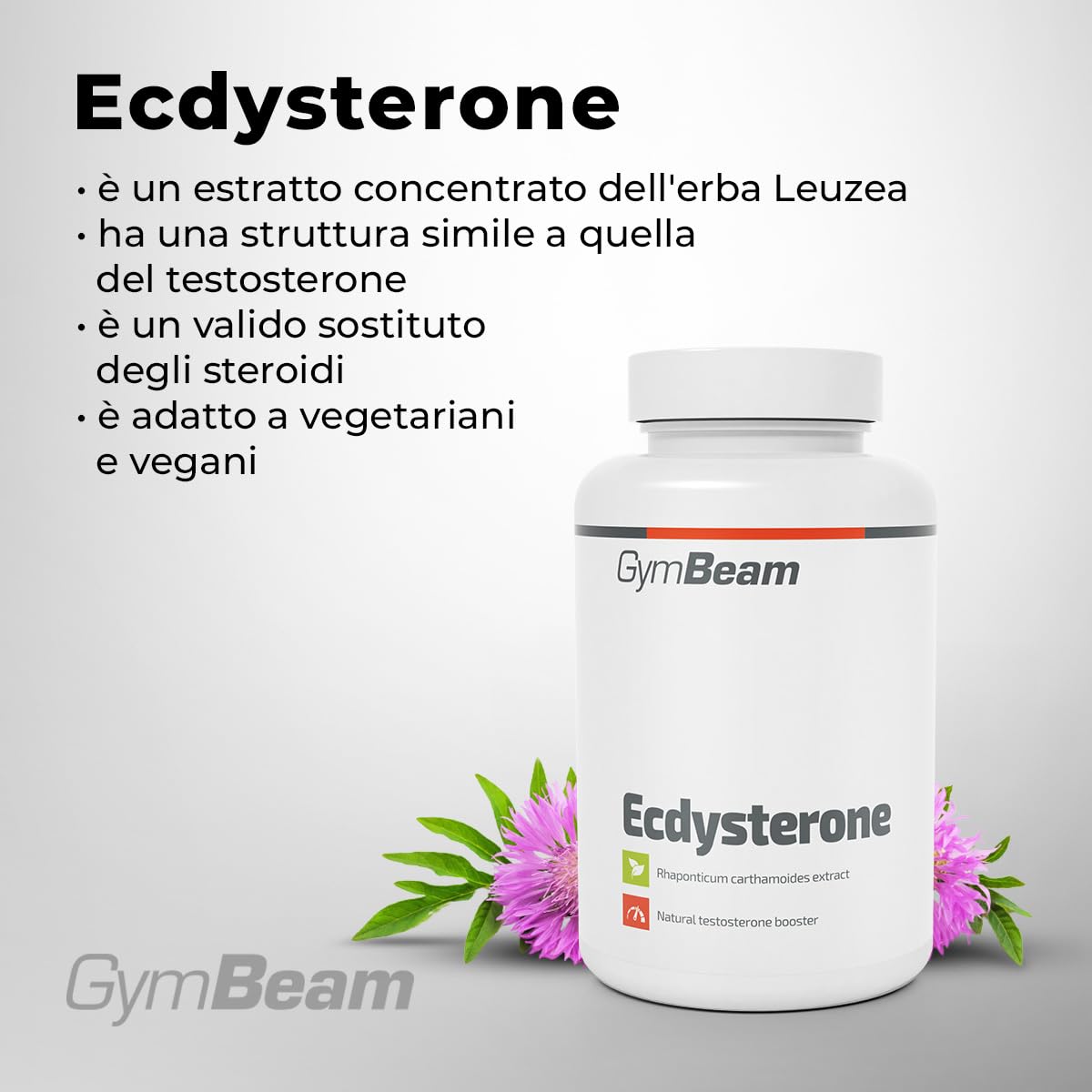 GymBeam Ecdysterone 60 Capsule Estratto Leuzea Vegano